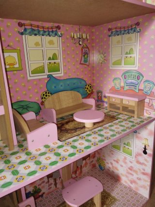 Casita de madera con accesorios