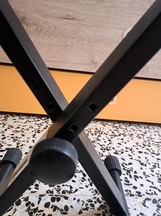 Soporte Piano Tijera Negro