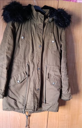 Abrigo verde militar talla 36