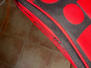 Raquetero Wilson Negro y Rojo