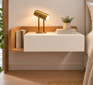 2 mesitas flotantes madera