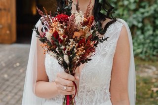 Vestido Novia Boho Romántico Espalda Abierta