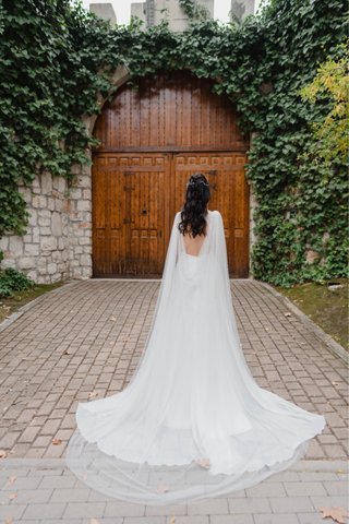Vestido Novia Boho Romántico Espalda Abierta