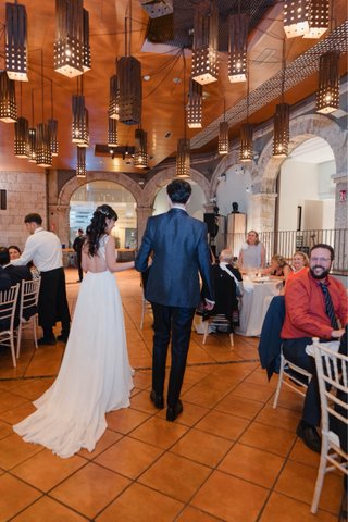 Vestido Novia Boho Romántico Espalda Abierta