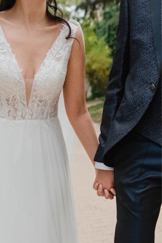 Vestido Novia Boho Romántico Espalda Abierta