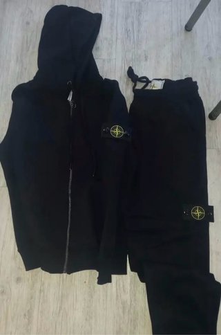 Tuta Stone Island Nera Uomo