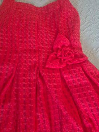 Vestido ceremonia Mayoral rojo talla 12