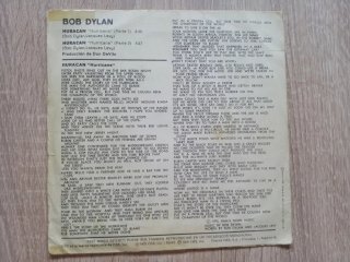 Bob Dylan Huracán Single CBS