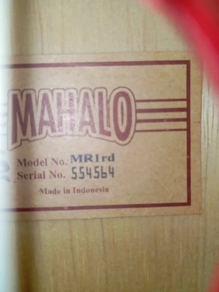 Ukelele Rojo Mahalo