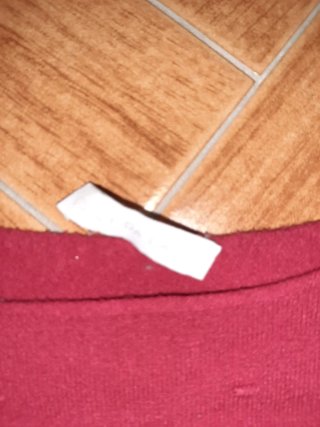 Vestito rosso a coste