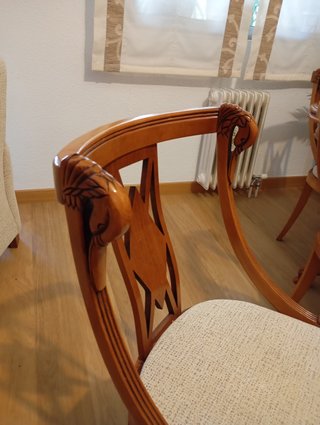 Mesa comedor + 6 sillas madera