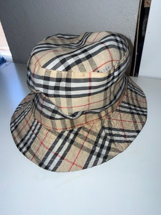 Gorro Burberry Cuadros Beige Multicolor