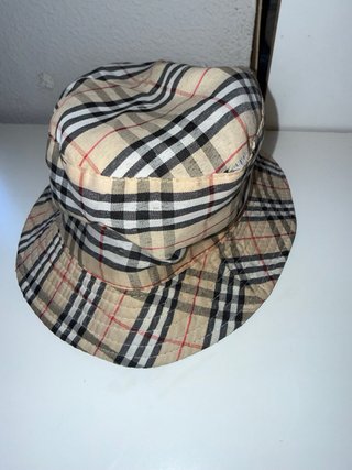 Gorro Burberry Cuadros Beige Multicolor