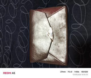 Cartera monedero dorado