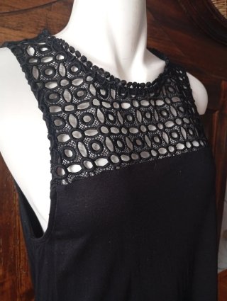 Sottogiacca H&M nero con pizzo