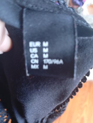 Sottogiacca H&M nero con pizzo