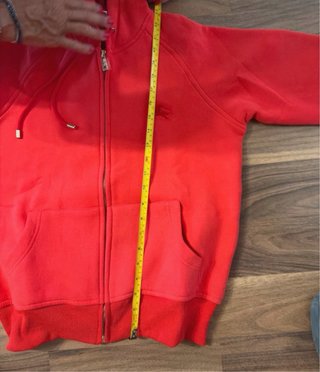 Felpa Burberry rossa con zip