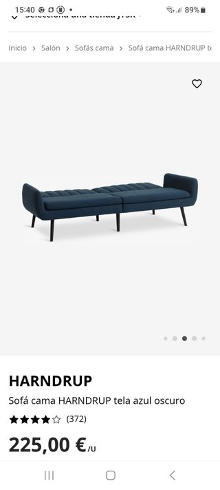 Sofá cama HARNDRUP 3 plazas