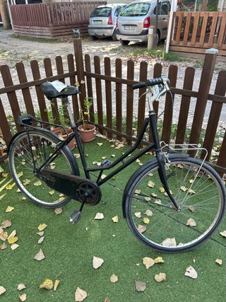 Bicicleta paseo mujer vintage negra