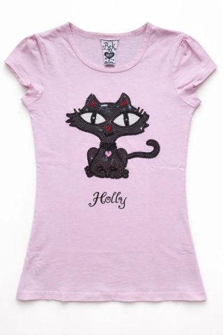 Camiseta gato de Bershka