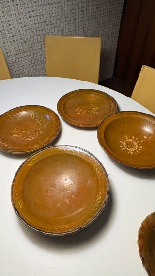 Vajilla de barro 96 piezas + jarras y queimada
