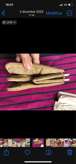 Pochette Mila Schon camoscio beige