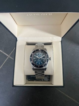 Jacob Zech Athena Reloj Azul/Plateado