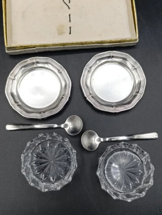Saleros de pellizco cristal Bayard