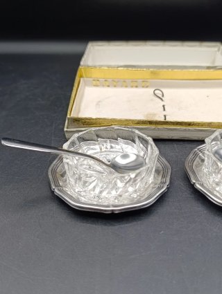 Saleros de pellizco cristal Bayard