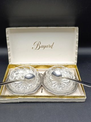 Saleros de pellizco cristal Bayard