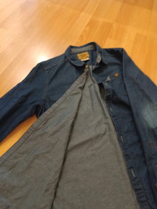 Camisa vaquera azul marino ligera