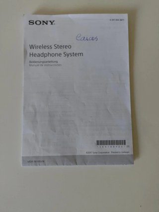 Sony MDR-RF895RK Auriculares Inalámbricos Negros