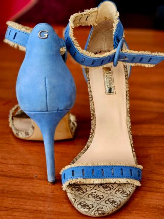 Sandalias Guess Talla 38 Azul