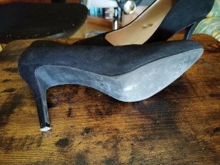 Zapatos de tacón negros para mujer