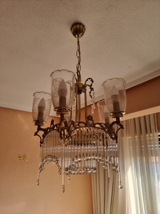 Lámpara de caídas cristal clásica
