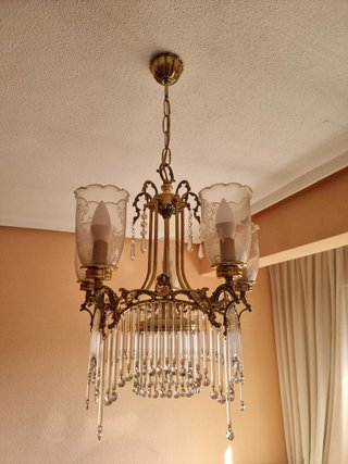 Lámpara de caídas cristal clásica