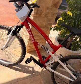 Bicicleta Toplife 24FS Roja  NUEVA A ESTRENAR.