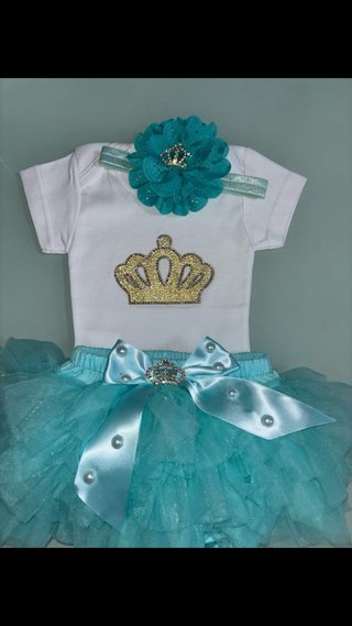 Conjunto bebé corona y tutú