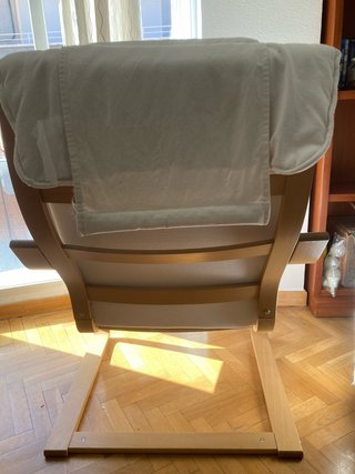 Sillón Poäng Madera y Tela