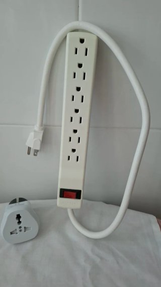 Regleta 6 enchufes con interruptor