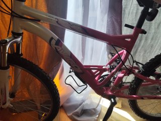 Bicicleta Avigo Blanca y Rosa 24