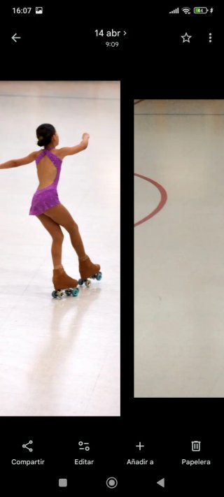Maillot patinaje artístico talla 8