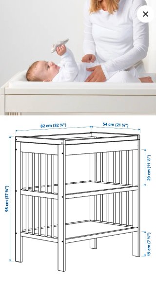 Cambiador IKEA Gulliver con colchoneta