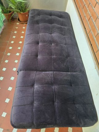 Sofá Cama Negro Terciopelo