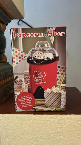Máquina de palomitas roja