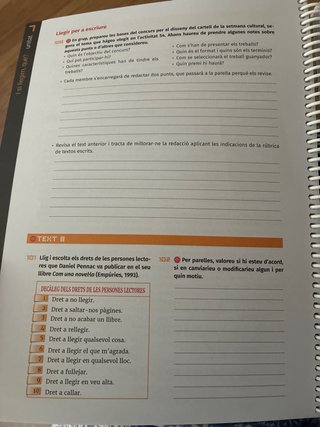 Valencià, Llengua i literatura 1, proyecte Valor