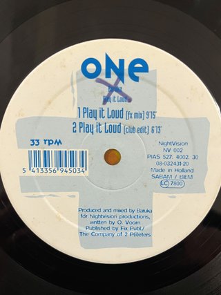 Baruka "Play It Loud" vinile techno / trance '90s