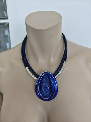Conjunto Collar y Pendientes Azul