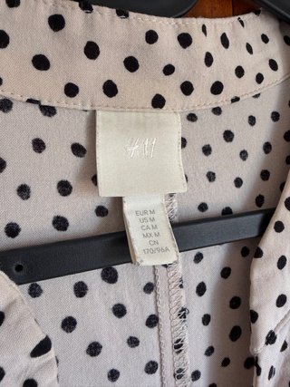 Vestido blanco y negro de lunares talla l