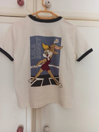 Camiseta Looney Tunes Pull&Bear Blanca